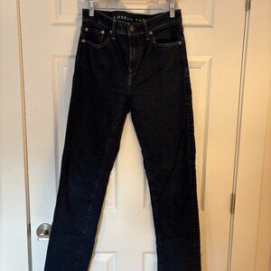 American Eagle Men's Airflex Athletic Straight Dark Wash Jeans, 30x34